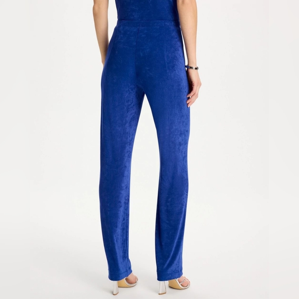 Chico's Travelers Royal Blue No Tummy Wrinkle Resist Pants Women Size 4 (2XL) - Picture 2 of 8